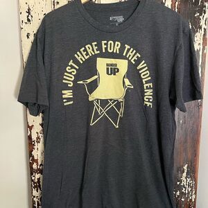 Ranger Up men’s XL Just Here For The Violence T-Shirt.